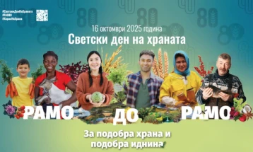 Одбележување на Светскиот ден на храната и 80 години од основањето на ФАО