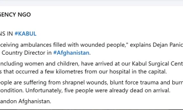 Најмалку петмина загинати во експлозии во Кабул