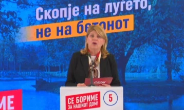 Shukova: Qasje gjithëpërfshirëse në zhvillimin e ardhshëm të Qytetit të Shkupit