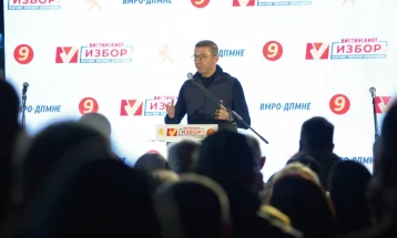 Mickoski: Mustn’t allow vote for change to end up with those who destroyed Macedonia