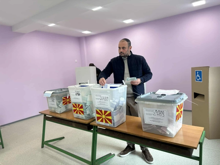 VMRO-DPMNE Skopje mayor candidate Orce Gjorgjievski's statement after voting