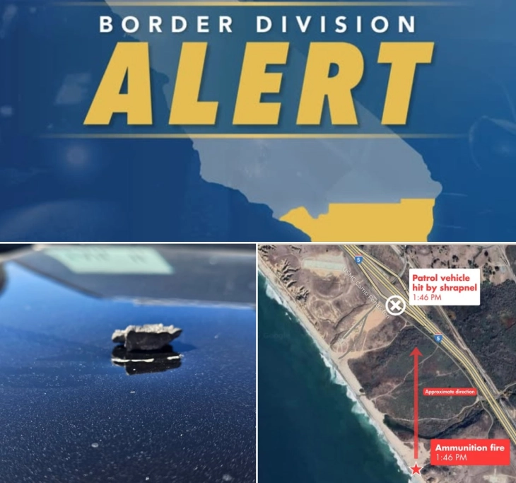 Граната го погоди обезбедувањето на Џеј Ди Венс за време на воена вежба во Калифорнија, нема повредени