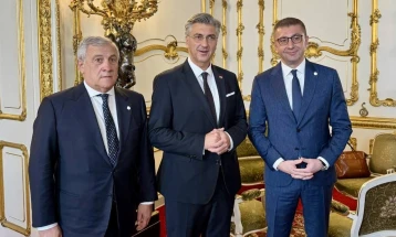 Mickoski në Londër u takua me Plenkoviqin dhe me Odil Reno - Bason