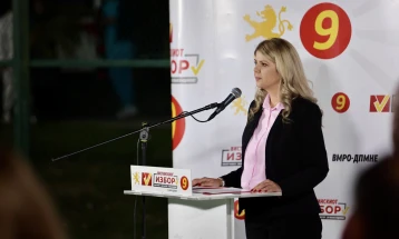 Нацева: Гласот за број 9 е глас за капитални проекти во повеќе области, за подобра иднина на граѓаните во Неготино