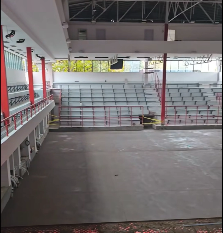 Герасимовск: Реконструкцијата на салата „Работнички“ е во завршна фаза, на 13 декември ќе се одигра натпреварот против МЗТ