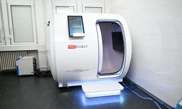 Skopje’s September 8 hospital receives hyperbaric chamber