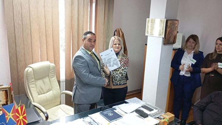 Во Пехчево свечено доделени уверенија за мандат на градоначалникот Китански и членовите на новиот Совет