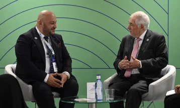 Претседателот на Уставниот суд Дарко Костадиновски се сретна со шпанскиот колега Кандидо Конде Пумпидо Турон