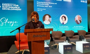 Bozhinovska në IFESD 14: Çdo euro që investojmë sot në efikasitetin energjetik dhe burimet e ripërtëritshme është investim në komunitete më të shëndetshme, biznese konkurruese dhe qëndrueshmëri strategjike nesër