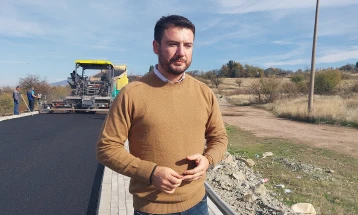 Се асфалтира дел од новата обиколница во Штип