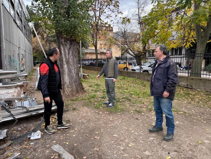 Герасимовски: Го санираме покривот на фискултурната сала на училиштето „Песталоци“, создаваме подобри услови за учениците