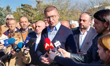 Мицкоски: Вистинското прашање за претседателот на СДСМ е дали тој поддржува лице кое е на црната листа на САД