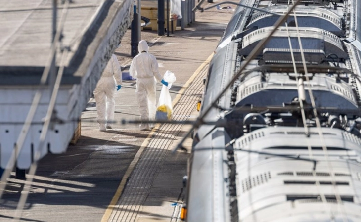 One suspect held over UK train stabbing after second man released