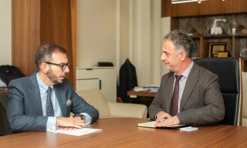 Министерот Алиу се сретна со италијанскиот амбасадор Палминтери