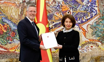 President Siljanovska Davkova receives credentials of new Swiss Ambassador Sommer