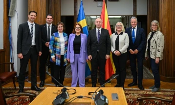 Шведска и Северна Македонија – пријателство и соработка за посилни врски меѓу парламентите