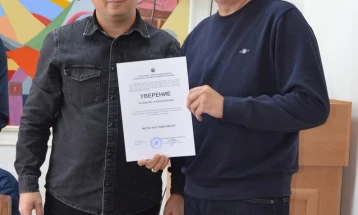 Новиот градоначалник на Виница, Костадиновски и членовите на Советот ги добија уверенијата од ОИК