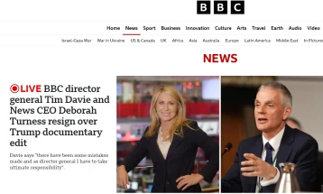 Генералниот директор на Би-Би-Си поднесе оставка поради документарец за Трамп