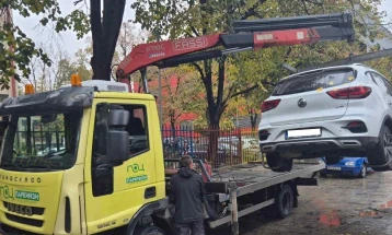 ПОЦ: Санкционирани 134 непрописно паркирани возила на територија на Општина Центар