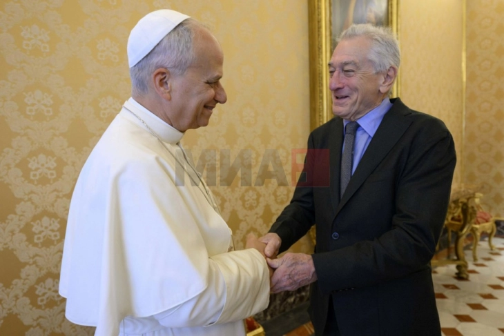 Папата Лав Четиринаесетти ги собира холивудските ѕвезди во Ватикан