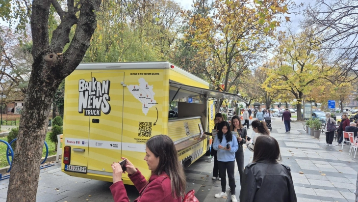 „Балкански медиумски камион“ во Скопје