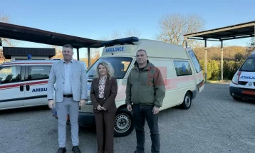 Делчевскиот Здравствен дом доби донација – ново санитетско возило со комплетна медицинска опрема