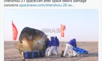 Кинеските астронаути од „Шенжоу-20“ безбедно слетаа во Кина
