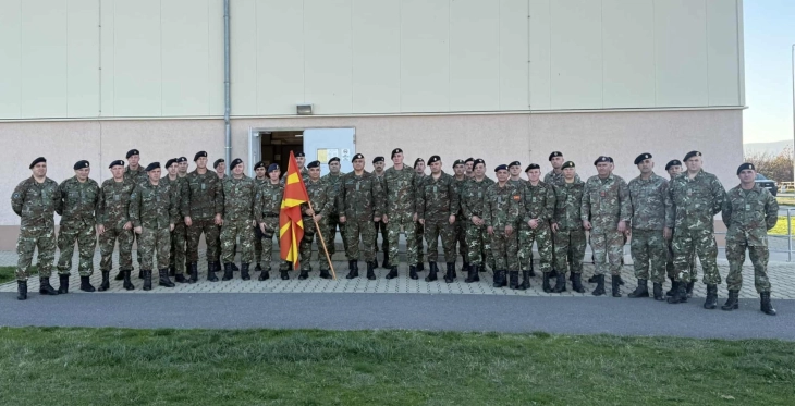 Lafchiski visits Macedonian troops deployed to NATO Forward Land Forces in Romania, Bulgaria