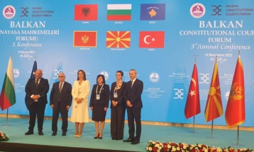 Костадиновски нов претседавач на Балканскиот форум на уставни судови, најавен форум во Скопје во 2026 година