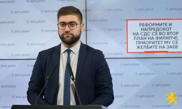 Манасиевски: Реформите и напредокот на СДС се во втор план на Филипче, приоритет му се желбите на Заев