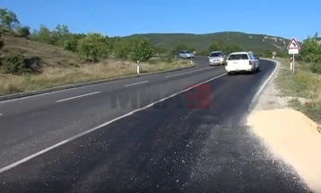 Нормализиран сообраќајот на регионалниот пат село Удово - Валандово