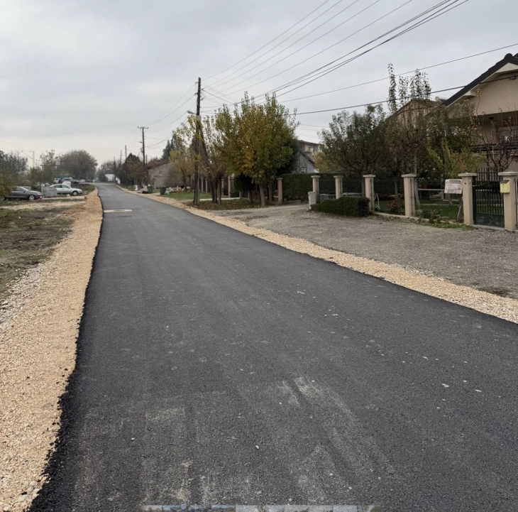 Асфалтирана улицата „30“ во населбата Илинден