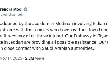 Најмалку 45 аџии загинаа во автобуска несреќа во Саудиска Арабија