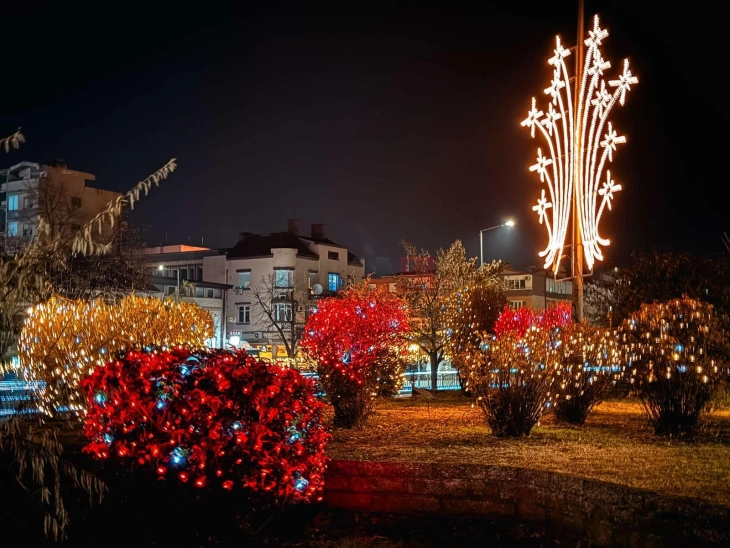 Штип почна со новогодишното украсување и годинава ќе има Новогодишен базар и пречек на Новата 2026 година