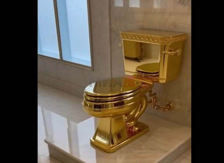 Златната тоалет-школка на Кателан продадена за 12 милиони долари