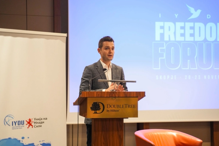 Mucunski në IYDU Freedom Forum: Të ardhmen e formojnë gjeneratat e përgatitura për përgjegjësi