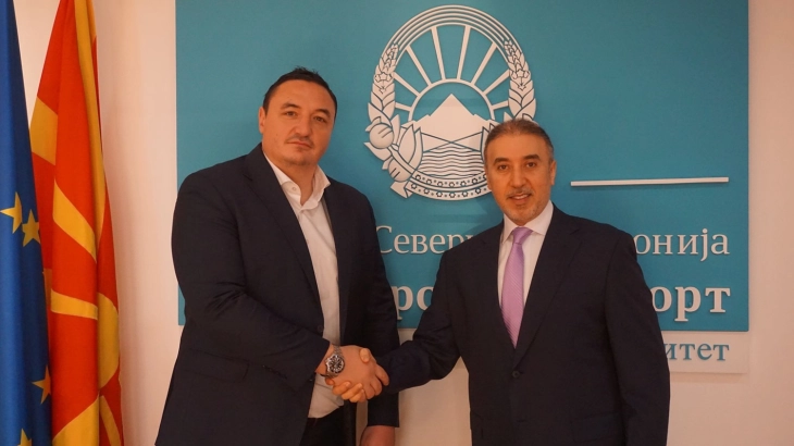 Министерот Ристовски се сретна со в.д. амбасадорот на Катар Рашид Бин Саид Ал-Хајарин