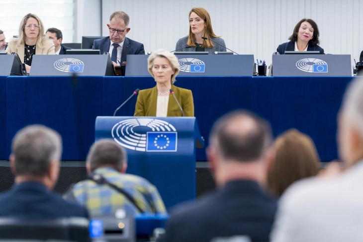 Фон дер Лајен: Европа ќе биде покрај Украина на секој чекор од патот кон праведен и траен мир