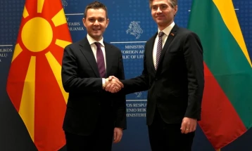 Mucunski meets Lithuanian FM Budrys in Vilnius, discusses EU, NATO and Ukraine