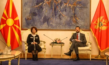 Siljanovska-Davkova and Milatović highlight traditional friendship, affirm support for EU path