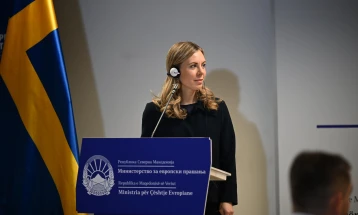 Rosencrantz: Unwavering support from Sweden for North Macedonia; should seize momentum for enlargement