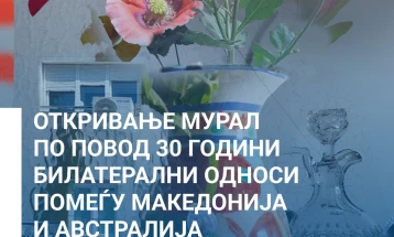 Bitola mural unveiling to mark 30 years of diplomatic relations with Australia 