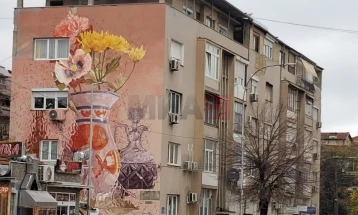 Australian artist’s mural unveiled in Bitola