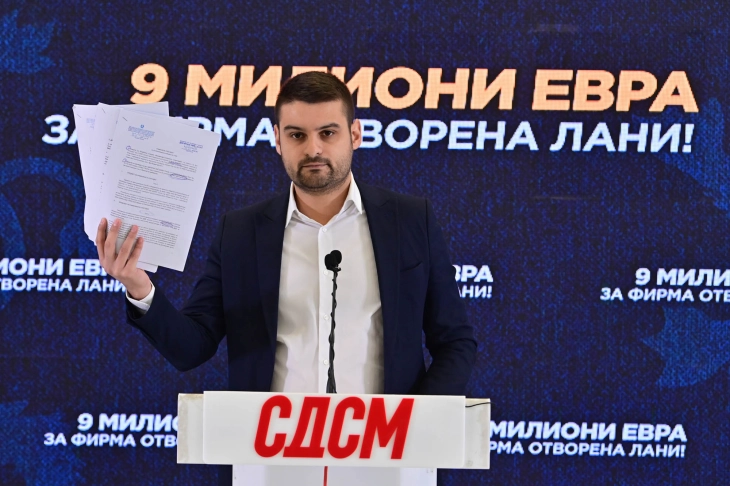 Димитријевиќ: Девет милиони евра тендери за фирма со двајца вработени, отворена пред една година, крадењето мора да запре