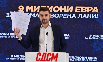 Димитријевиќ: Девет милиони евра тендери за фирма со двајца вработени, отворена пред една година, крадењето мора да запре