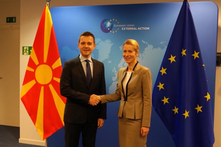 Mucunski, Murtezani reaffirm commitment to reforms and EU integration at meeting with Kallas