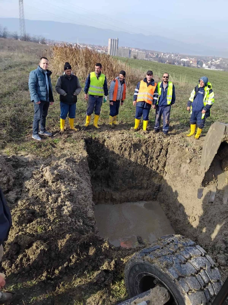 Дефектот на доводната цевка кон две населби од Куманово ќе биде саниран до крајот на денот