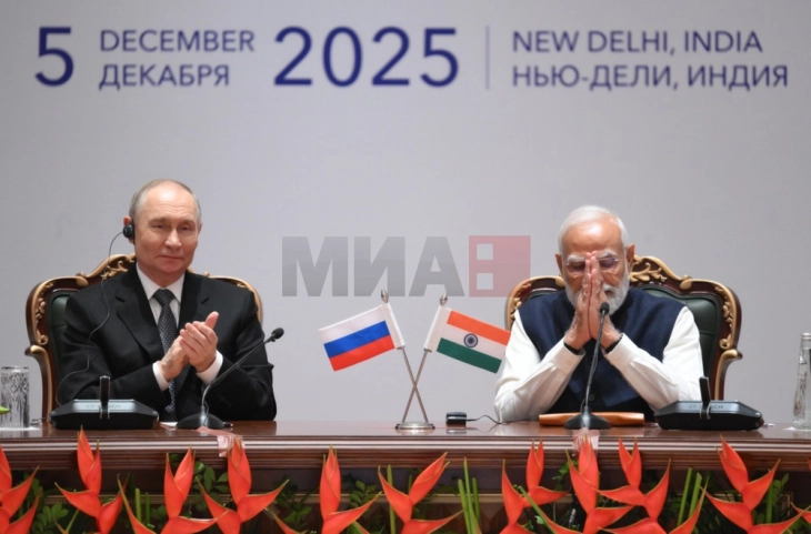 Индија и Русија целат кон 100 милијарди долари билатерална трговија до 2030 година