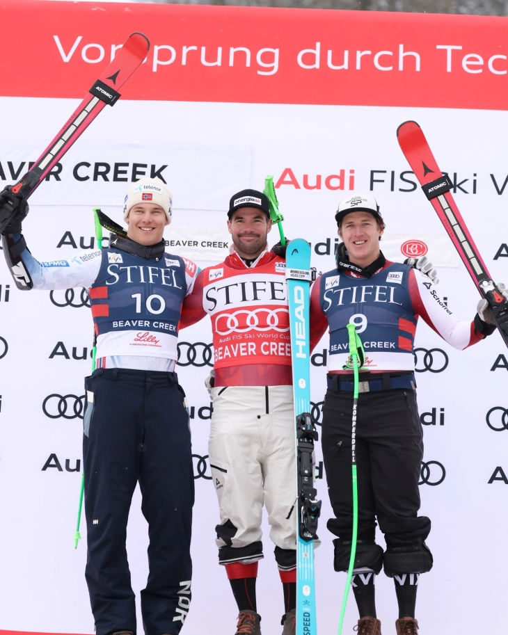 Крихмаер победи на супервелеслаломот во Бивер Крик