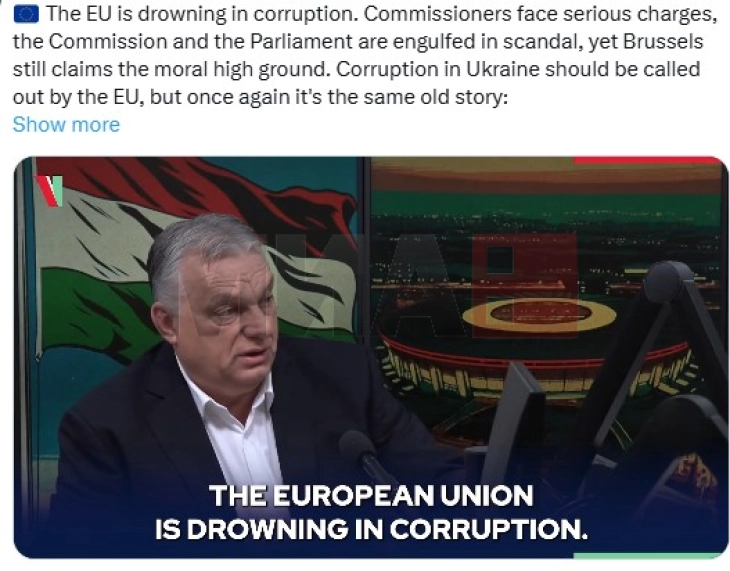 Orban: BE-ja po mbytet në korrupsion